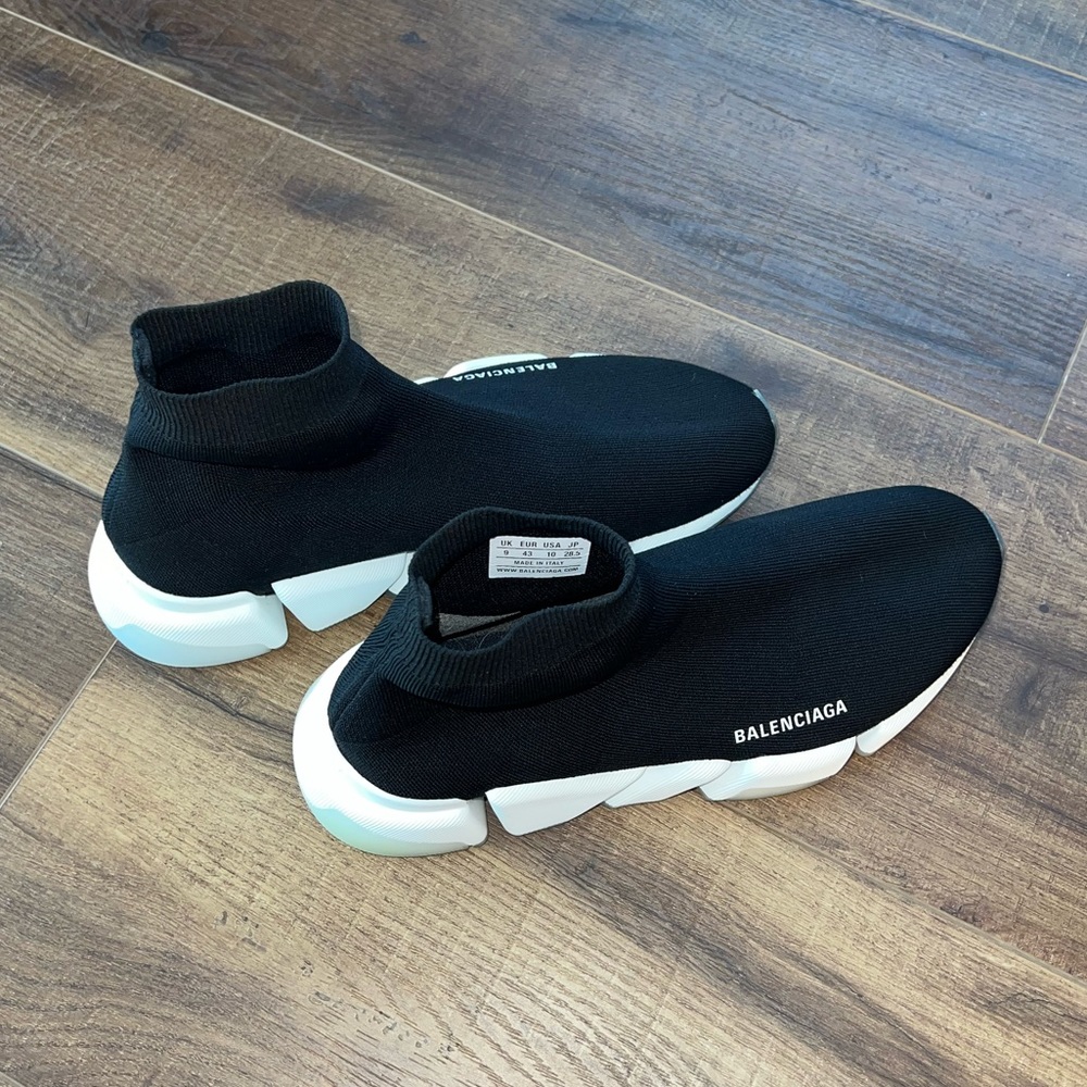 Balenciaga Speed 2.0 Clear Sole Recycled Knit Sneakers - Picture 6 of 10